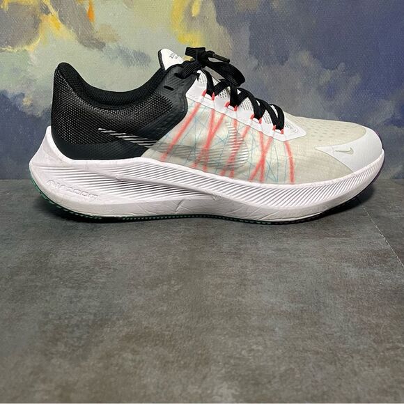 Nike Winflo 8 Black/White Women's Running Shoes Size 8 - Picture 12 of 16